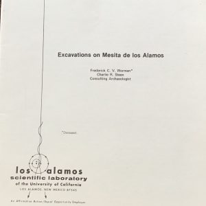 Excavations on Mesita de los Alamos