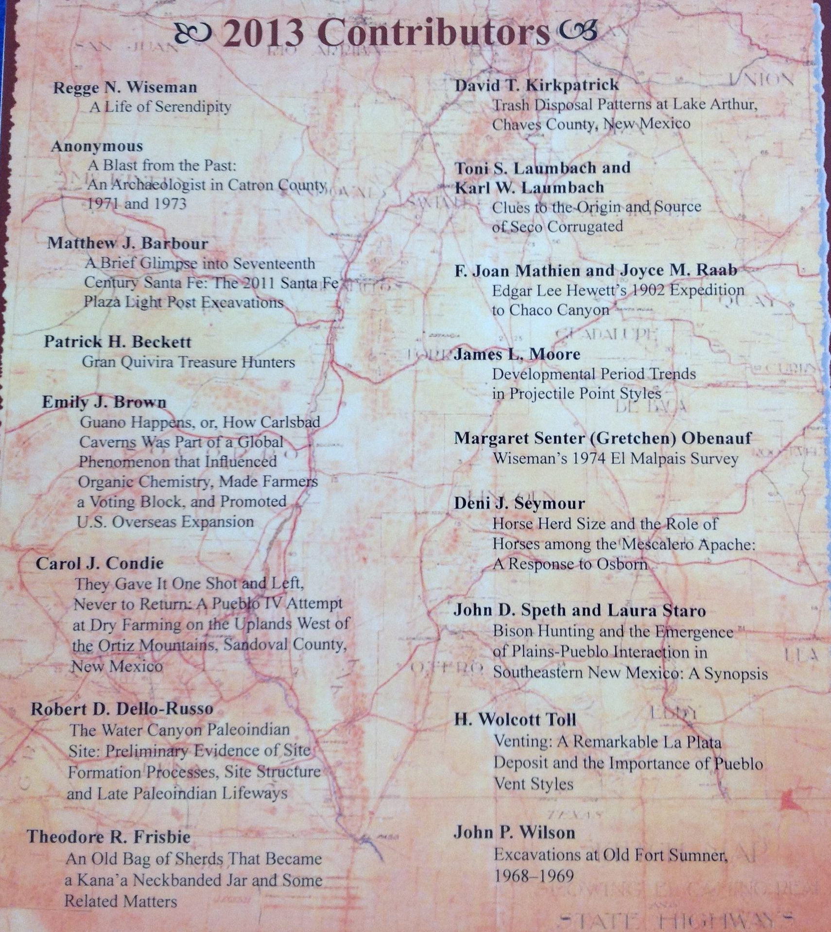 From the Pueblos to the Southern Plains: Papers in Honor of Regge N. Wiseman - Image 2