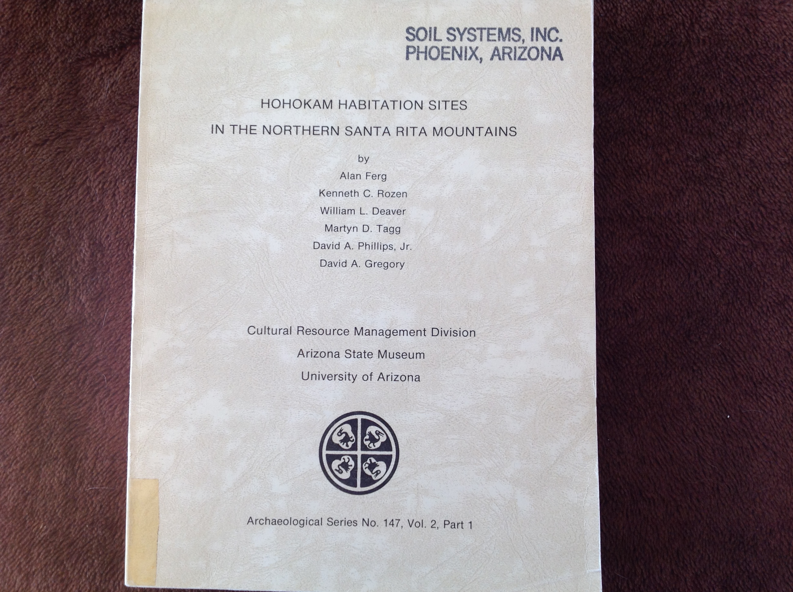 Hohokam Habitation Sites in the Northern Santa Rita Mountains, Volume 2 , Part 2 - Image 5