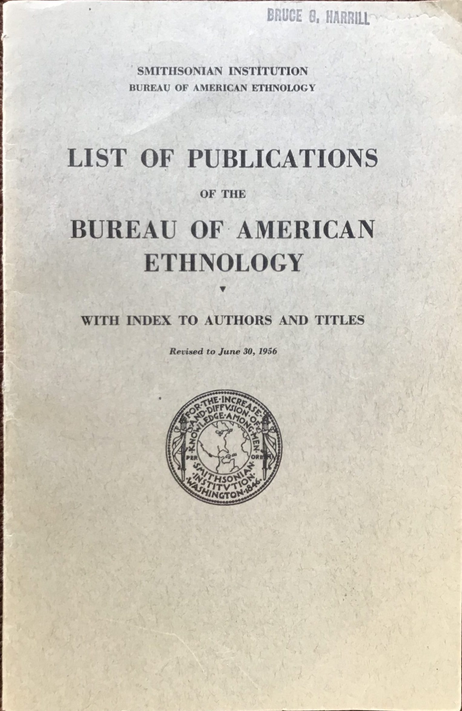 list of publications BAE 1956