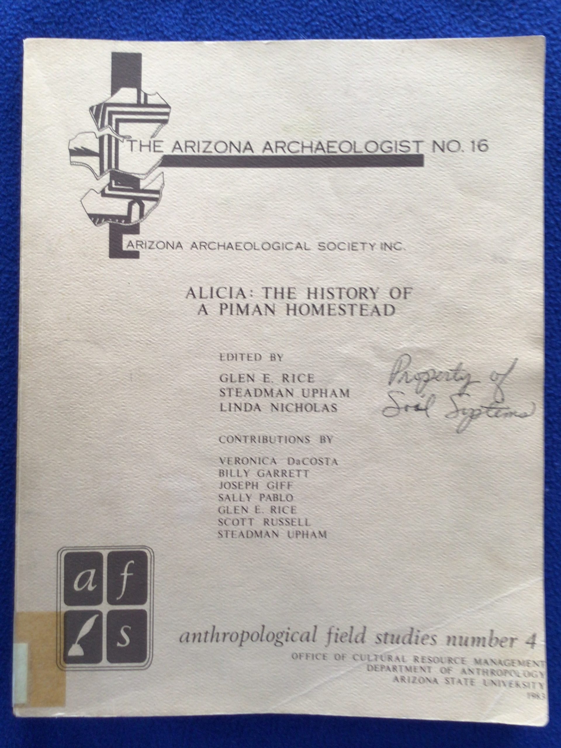 Alicia: The History of a Piman Homestead