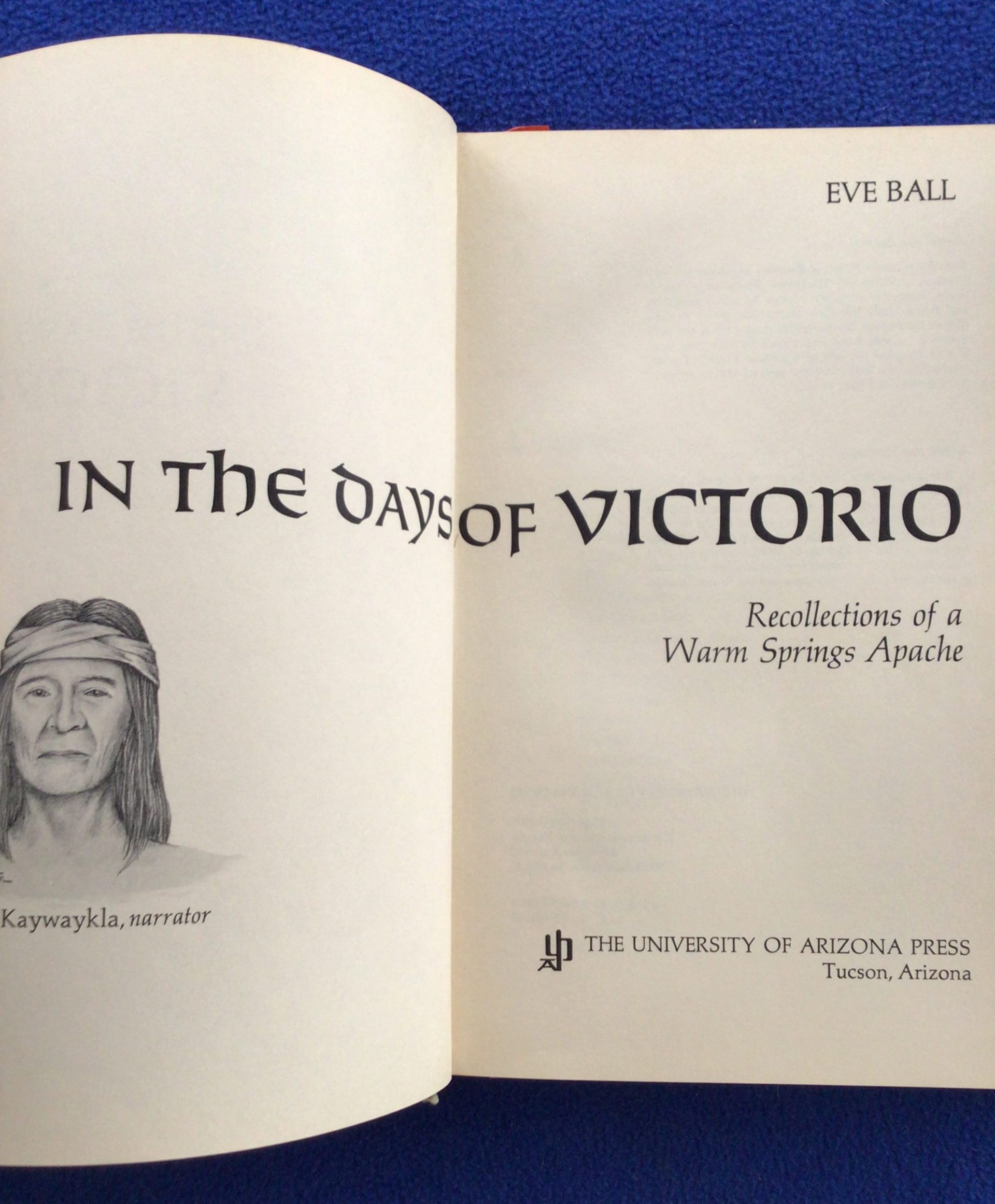 In the Days of Victorio: Recollections of a Warm Springs Apache