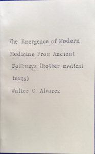 emergence modern medicine alvarez pamphlet BAE rebind