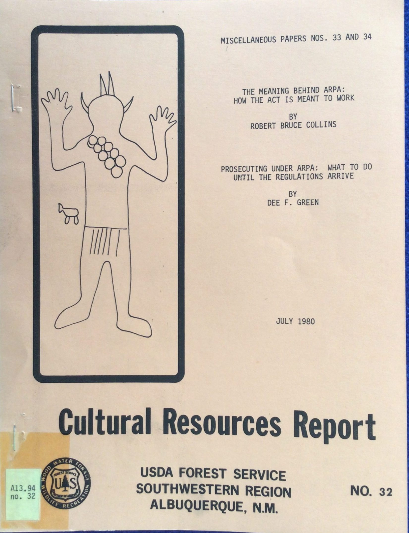 Miscellaneous Papers Nos. 33 and 34