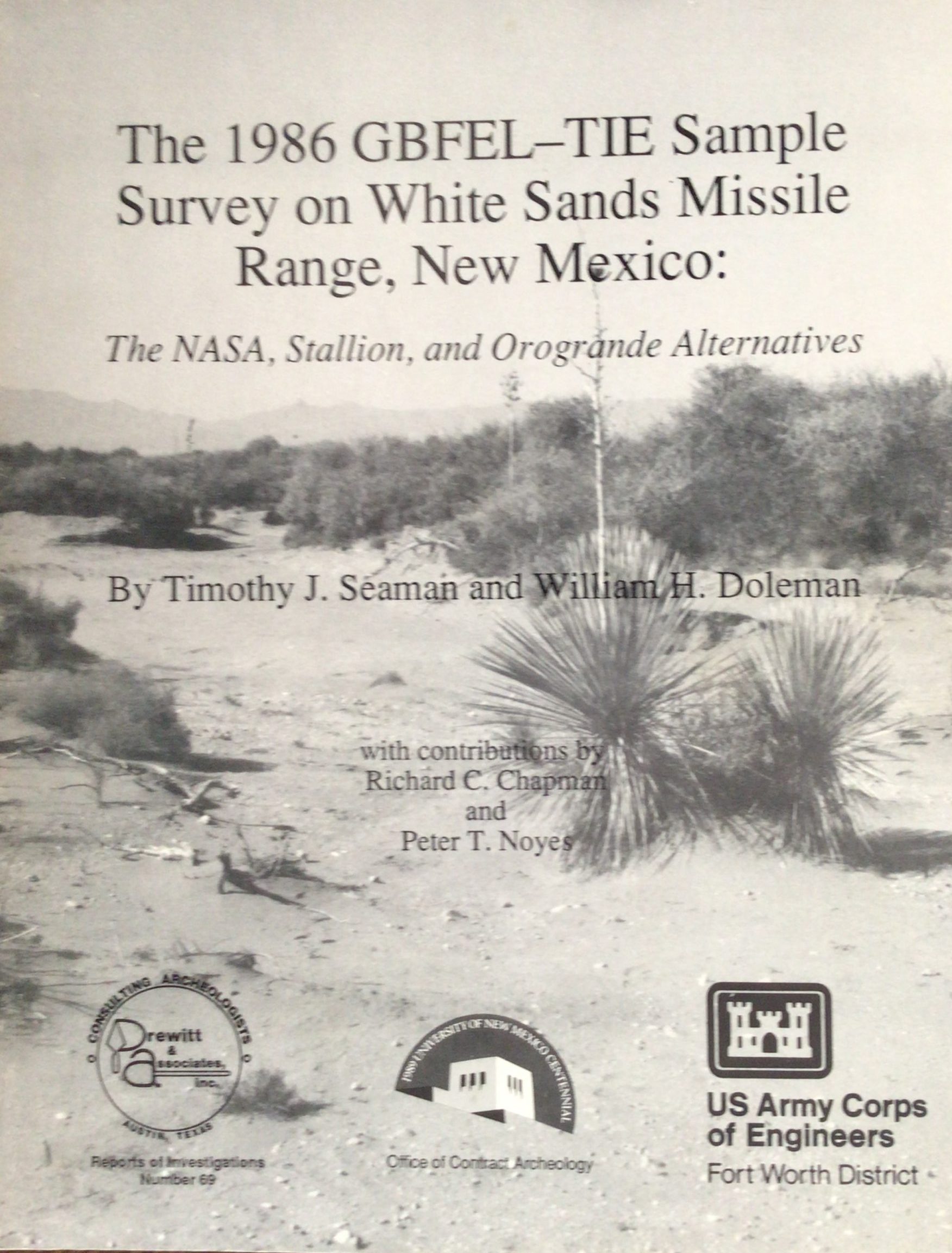 sample survey WSMR new mexico seaman