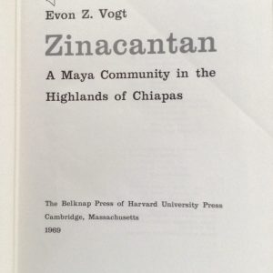 zinacantan maya chiapas mexico vogt