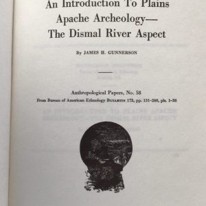 reprints anthropology dismal river gunnerson
