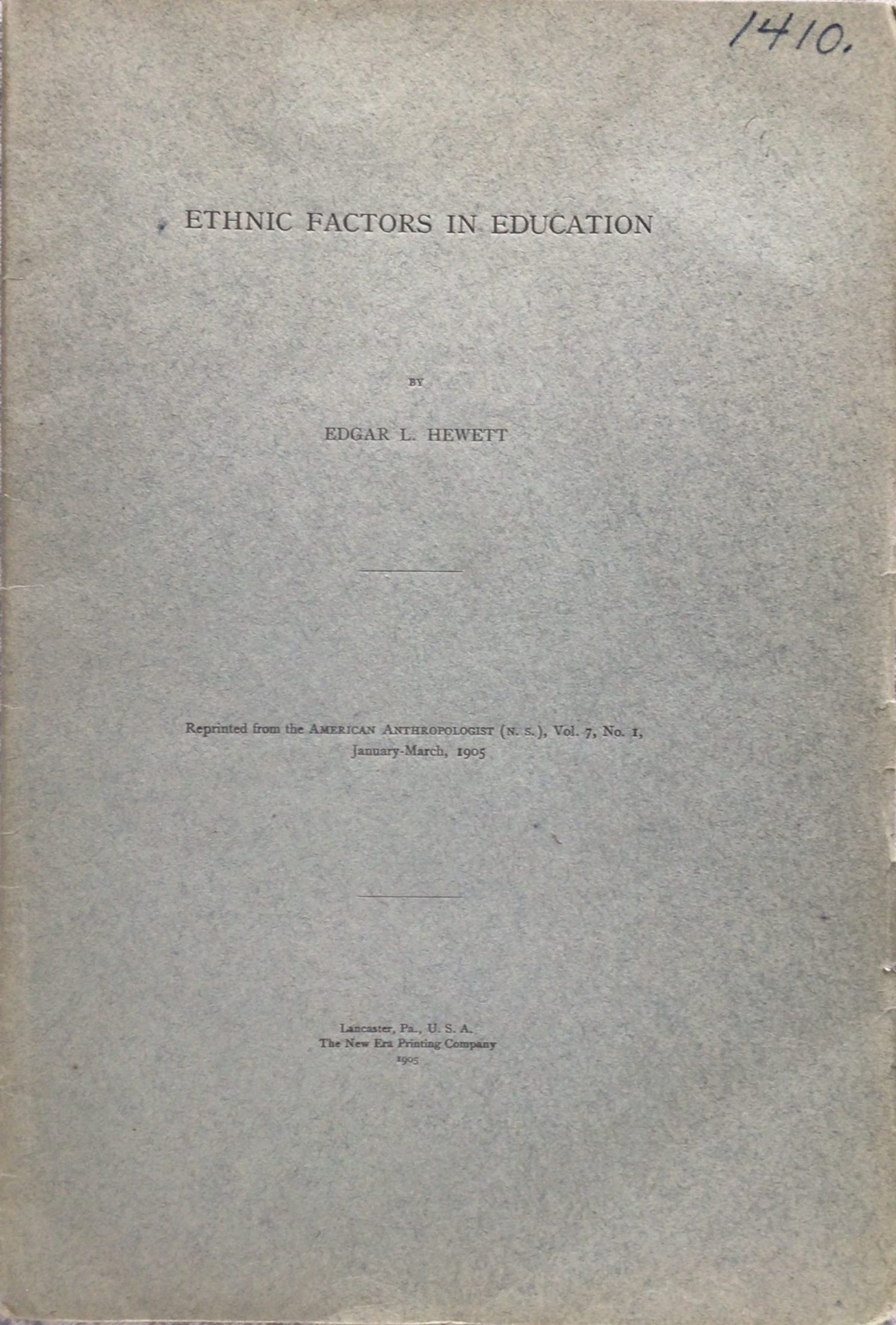 ethnic factors education hewett