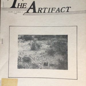 The Artifact (Journal), Volume 27, Number 3: Archaeological Investigations in the Three-Mile and Sulphur Draw Watershed, Culberson County, Texas