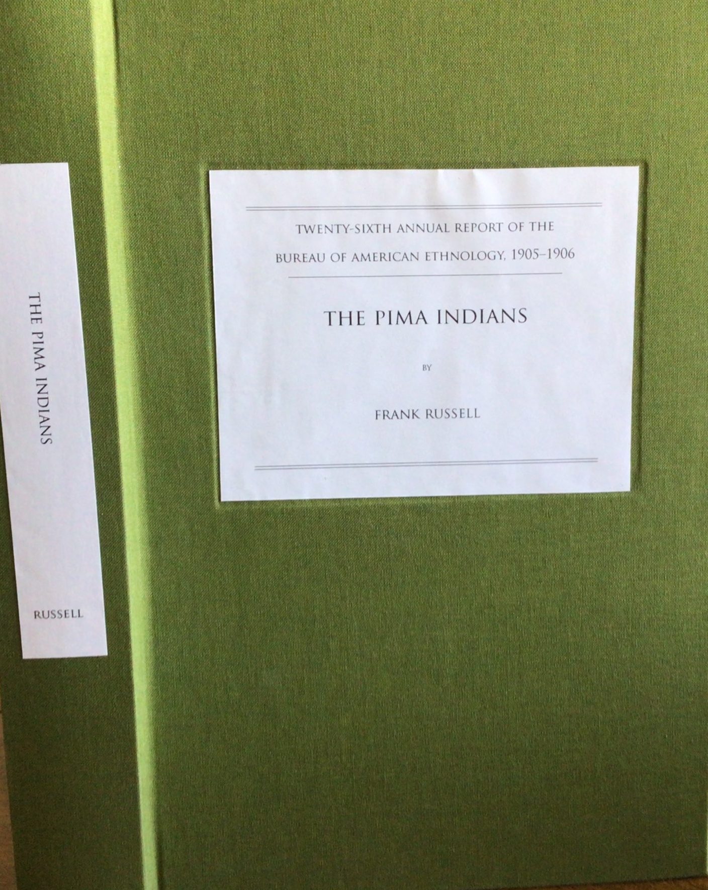 The Pima Indians (Bureau of American Ethnology)