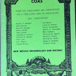 COAS: New Mexico Archaeology and History, Volume 1, Number 4 (Journal)