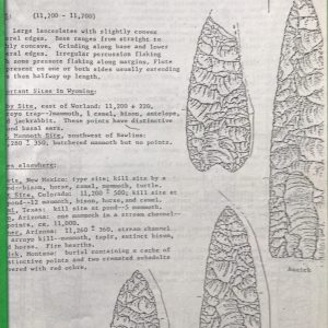 Point Types of  Wyoming  (Photocopy)