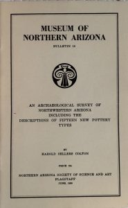 archaeological survey nw arizona colton pamphlet