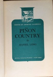 piñon country title page long